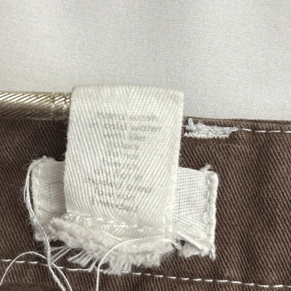 VTG Y2K Full Tilt Brown Cargo Pants SzXL Contrast Stitching Wide Leg‎ Utility - Picture 4 of 10